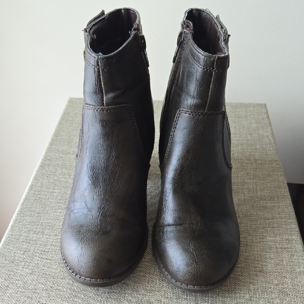 Crown Vintage Dark Brown Ankle Booties